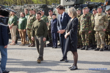 Zelensky visita la base de la Fuerza Aérea en los Países Bajos