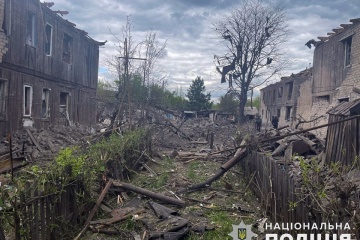 Guerre en Ukraine : Une école endommagée par une frappe russe sur Kramatorsk 