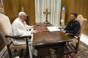 Le Pape François a reçu le président ukrainien Volodymyr Zelensky