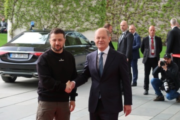 Prezydent Ukrainy przyjechał na spotkanie z kanclerzem Niemiec