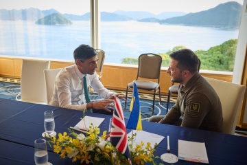 ゼレンシキー宇大統領、広島でスナク英首相とメローニ伊首相と会談