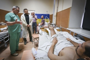 Zelensky visits wounded defenders in Odesa region