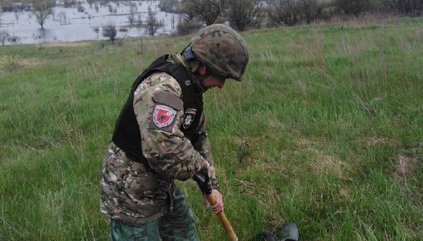 На Київщині виявили частину реактивного снаряда «Ураган»