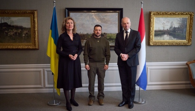 Selenskyj trifft sich mit Vorsitzenden von beiden Kammern des niederländischen Parlaments