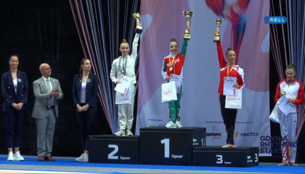 Українська гімнастка Христина Погранична здобула «срібло» на турнірі в Польщі