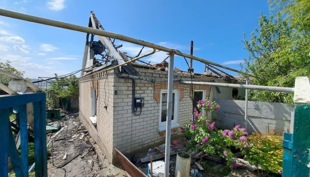 Nearly fifty houses damaged as result of shelling of village near Zaporizhzhia