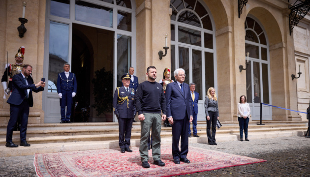 ゼレンシキー宇大統領、イタリア訪問　大統領と首相と会談