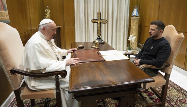 Le Pape François a reçu le président ukrainien Volodymyr Zelensky