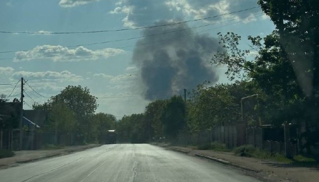 Explosion rocks occupied Yenakiieve