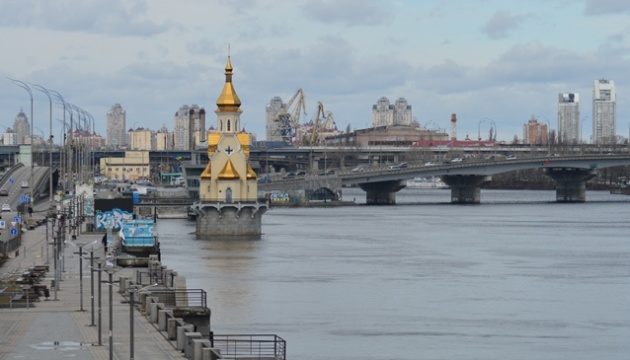 У Києві рівень води в Дніпрі за добу зменшився на 3 сантиметри