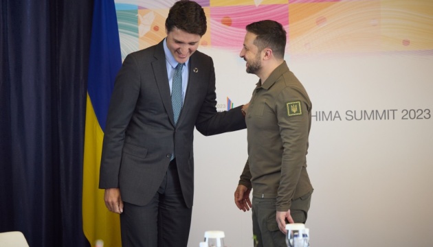 Selenskyj trifft Trudeau beim G7-Gipfel