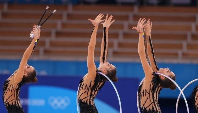 Україна стала шостою в групових вправах у фіналі з 5 обручами на ЧЄ з художньої гімнастики