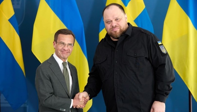 Stefanchuk met with Sweden's PM to discuss further support for Ukraine