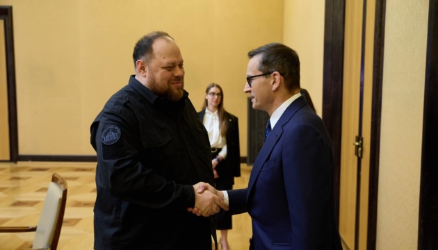 Heavy weapons for Ukraine and pilot training: Stefanchuk meets with Morawiecki