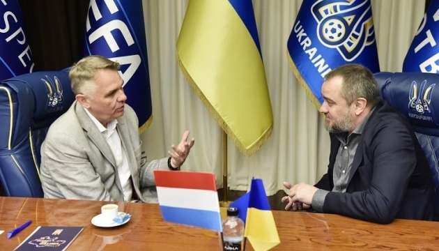 Очільник УАФ зустрівся у Будинку футболу з послом Нідерландів в Україні
