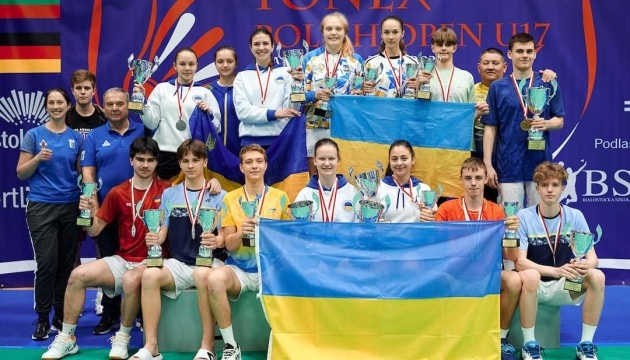 Українські бадмінтоністи-юніори здобули 13 нагород на турнірі у Польщі