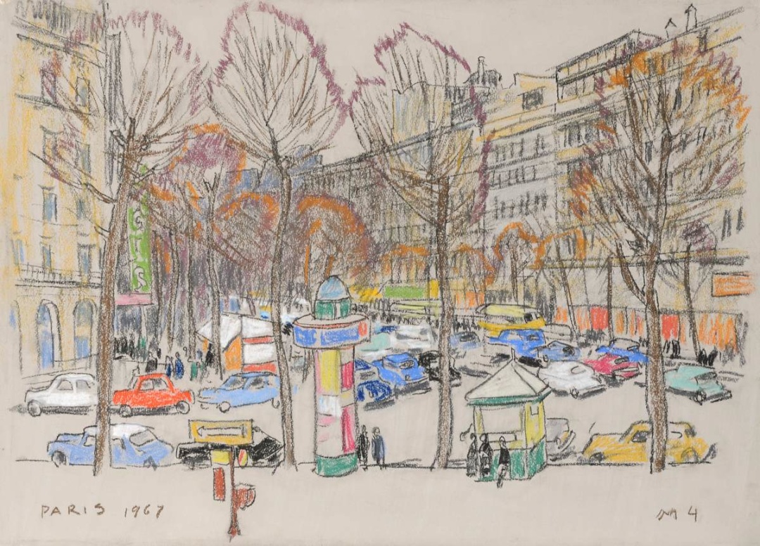 Картина Михайла Чепика «Париж. Бульвар Мадлен»