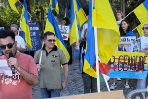 Українці взяли участь у мітингу під іранським посольством у Лісабоні