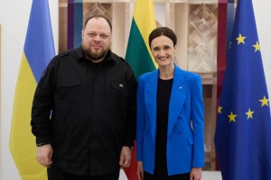 Стефанчук обговорив зі спікеркою Сеймасу Литви вступ України до НАТО та ЄС