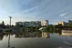 Wasser am rechten Ufer der Region Cherson sank über Nacht um 20 Zentimeter