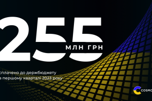 Компанія COSMOLOT спрямувала до бюджету 255 млн грн за підсумками першого кварталу 2023 року