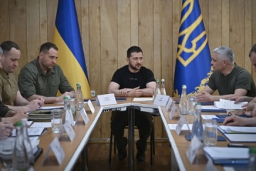 Wołodymyr Zełenski odbył naradę z wojskowymi w Odessie

