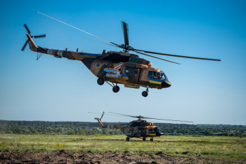 Під керівництвом Наєва пройшли навчання екіпажів Мі-24 та Мі-8 із бойовою стрільбою