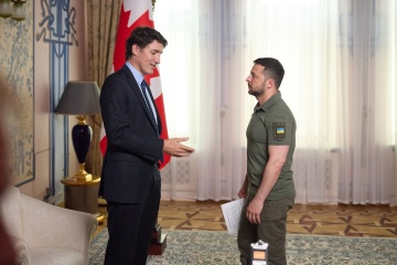 Zelensky, Trudeau meeting in Kyiv