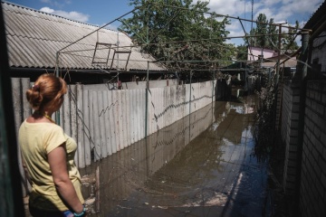 In Region Cherson bleiben 18 Ortschaften überflutet 
