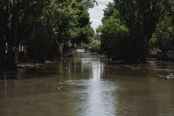In Region Cherson bleiben 18 Ortschaften überflutet 