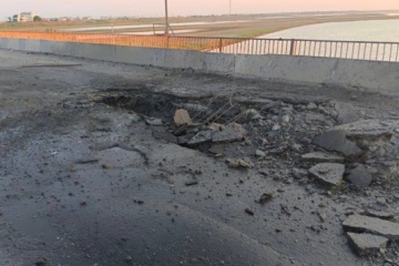 ウクライナ情報機関、チョンハル橋の損傷にコメント　「活動は続いている」
