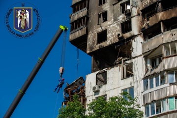 Gasexplosion im Hochhaus in Kyjiw: Drittes Opfer geborgen