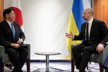 シュミハリ宇首相、林日本外相と会談　復興と核セキュリティにつき協議