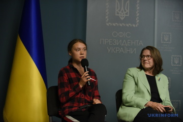 Greta Thunberg besucht Kyjiw