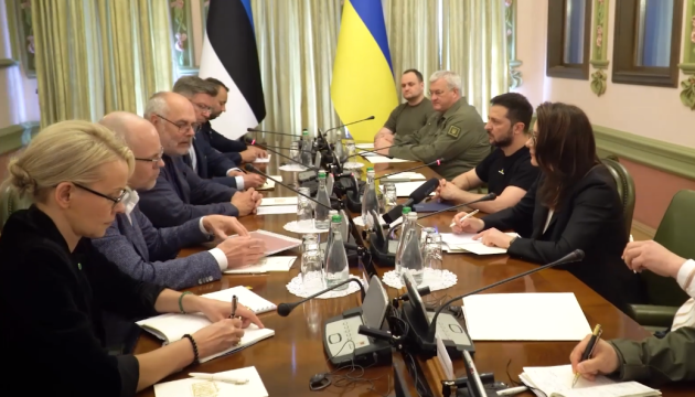 Zelensky meets with President of Estonia in Kyiv