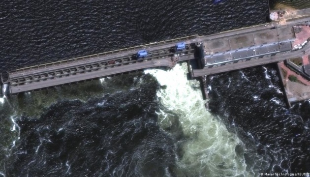 Wasserkraftwerk Kachowka wurde von innen gesprengt