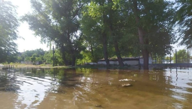 Mayor of Oleshky on situation on left bank of Kherson region: Flooding, fires, people lose connection