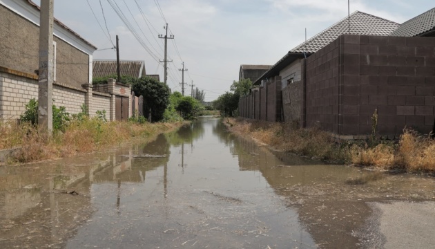 In Region Cherson verringert sich Überschwemmungsfläche um fast die Hälfte