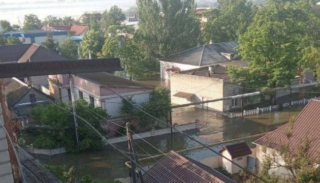 Water level in Hola Prystan community reaches 3.5 meters in some places