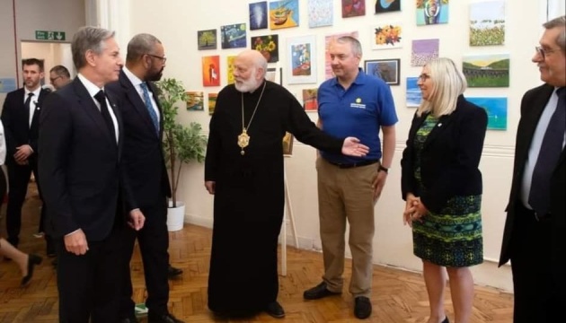 Держсекретар США й очільник британського МЗС відвідали Український католицький собор у Лондоні