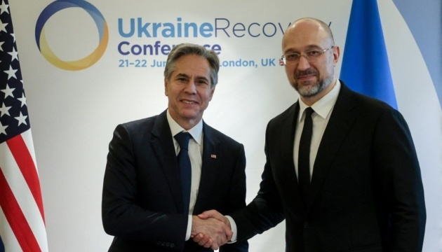 Shmyhal and Blinken discuss cooperation in five directions of Ukraine's rapid reconstruction