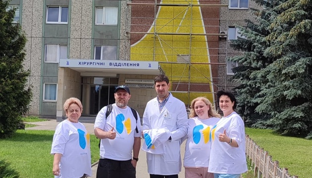 На лікарні в Івано-Франківську з’явився «мурал надії» - за ескізом Нікіти Тітова