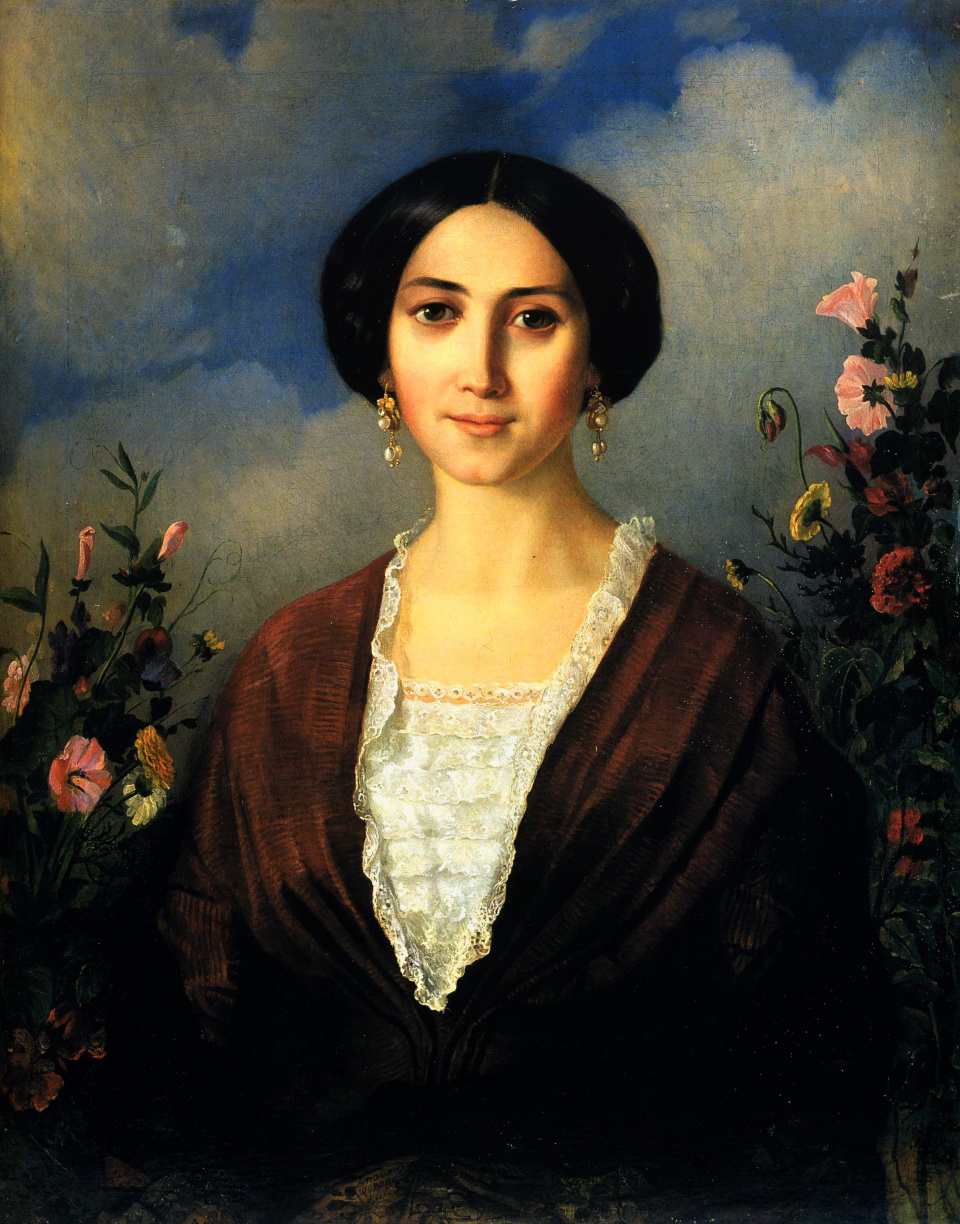 “Портрет Марії Олександрівни Мокрицької, дружини художника”, 1853 р.