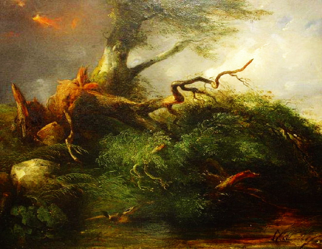 Жуль Куаньє, “Дуб і очерет”, 1831 р.