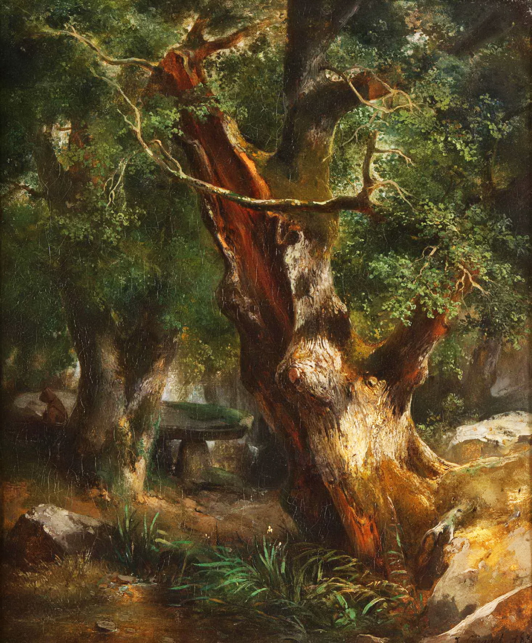 Жуль Куаньє, “Дуб у лісі Броселіанд”, 1836 р.