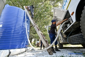 Rescuers deliver 22 tons of water to Zaporizhzhia community