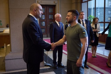 Zełenski spotkał się z prezydentem Bułgarii