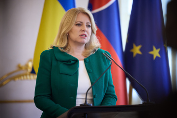 President of Slovakia calls for providing Ukraine with means needed to defend itself