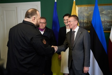 Riga: Parlamentschef Stefantschuk diskutiert mit Amtskollegen aus fünf Ländern über EU und Nato-Perspektive