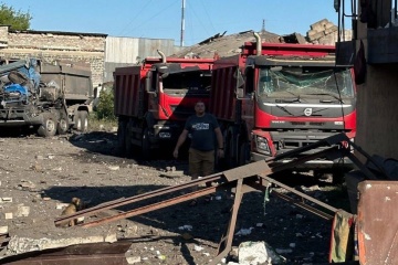 Ein Unternehmen in Kramatorsk unter feindlichem Beschuss